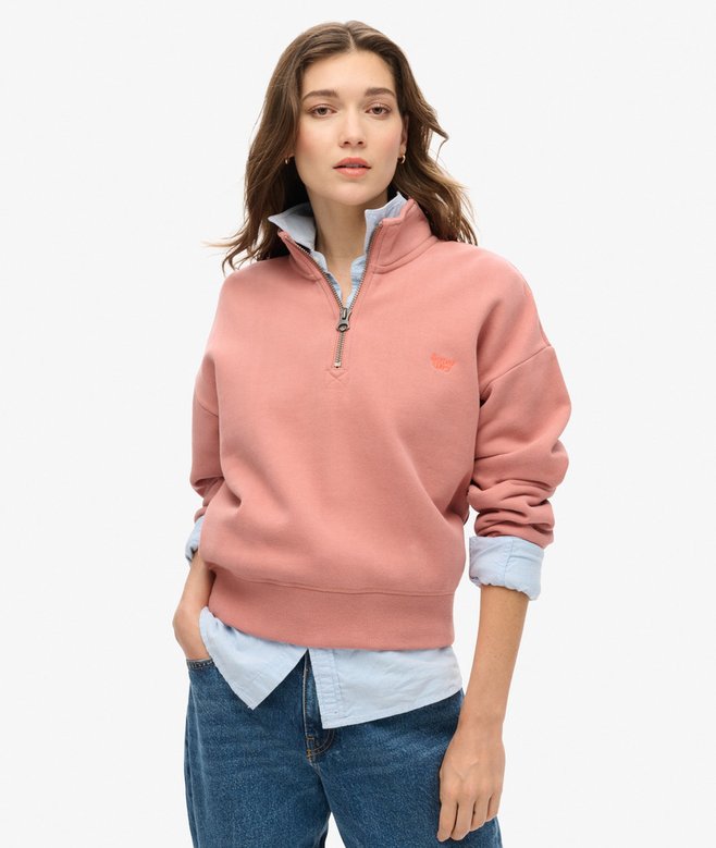 superdry Sudadera con media cremallera Essential