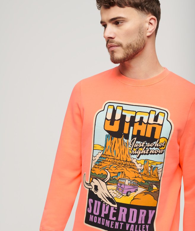 Superdry Sudadera De Corte Holgado Neon Travel