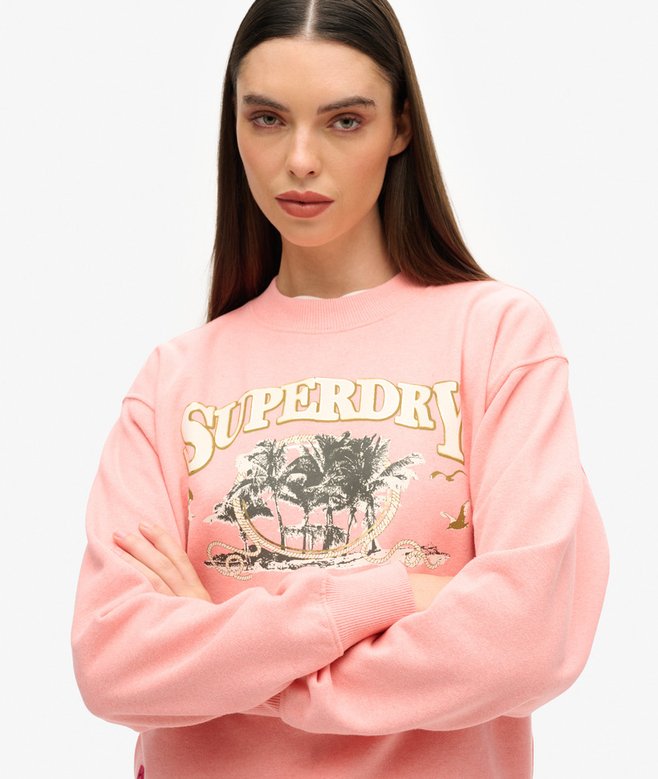 Superdry Sudadera De Corte Holgado Travel Souvenir