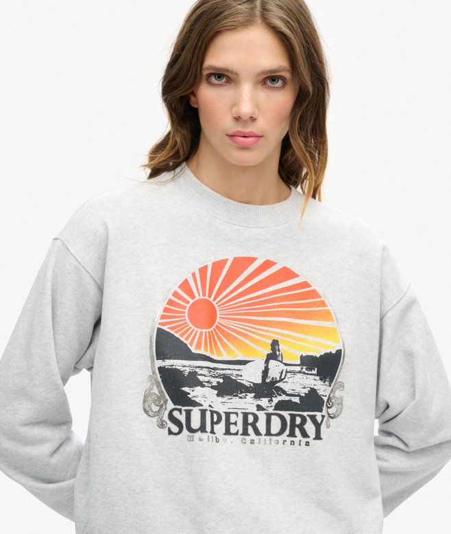 Superdry Sudadera De Corte Holgado Travel Souvenir