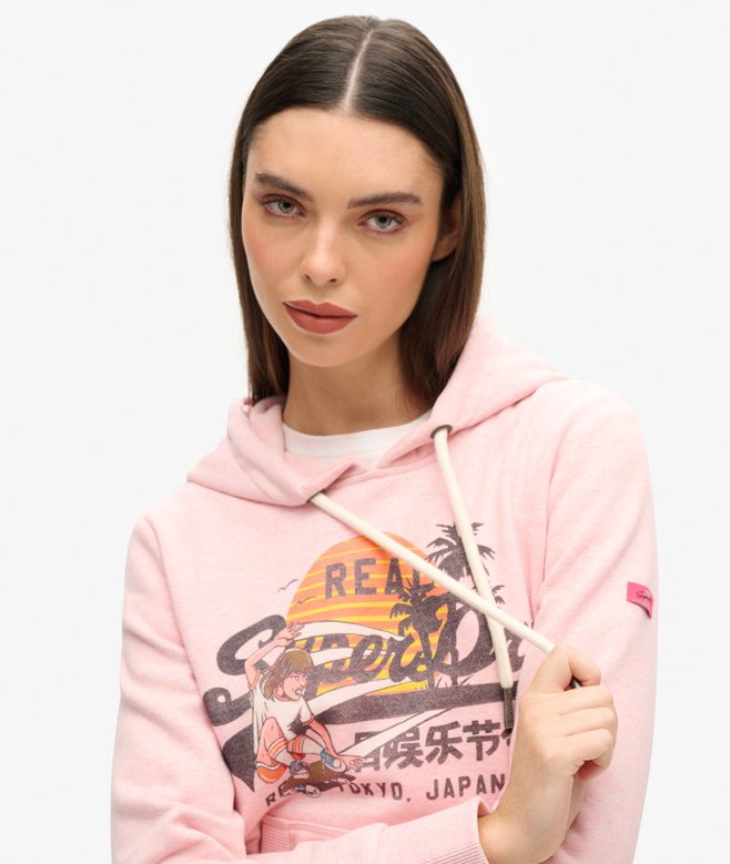Superdry Sudadera Gráfica Con Capucha LA