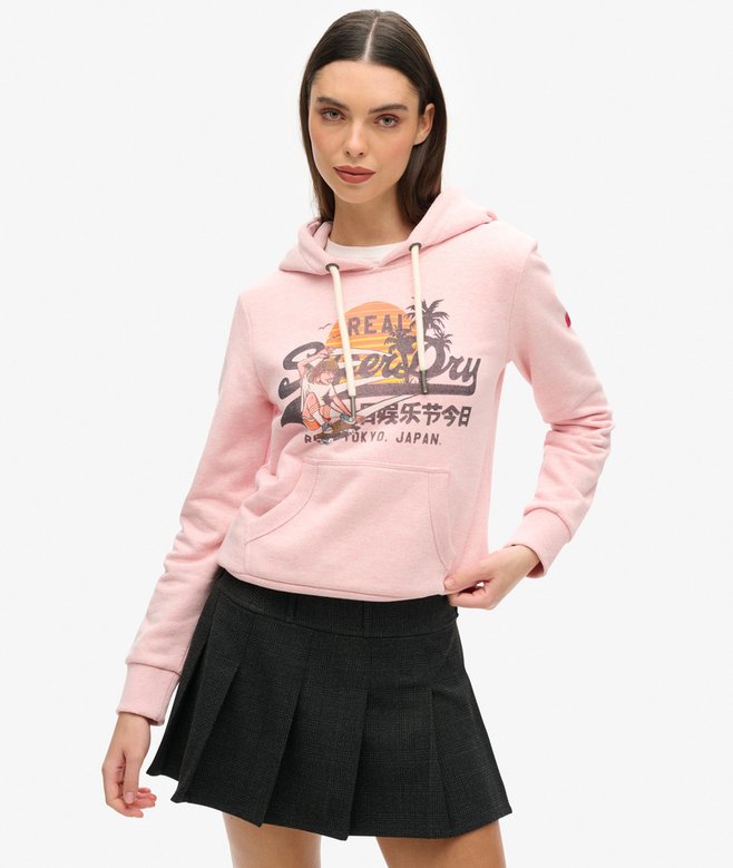 superdry Sudadera gráfica con capucha LA