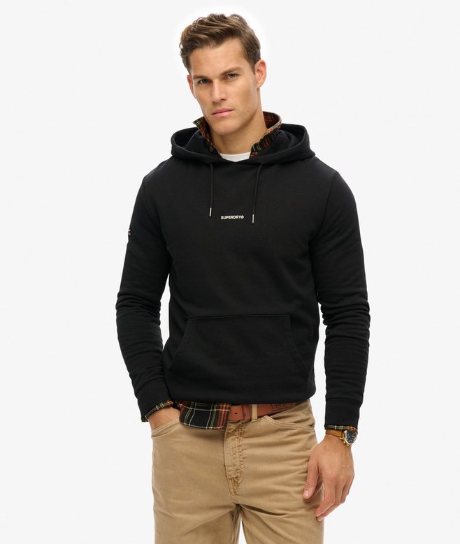 superdry Sudadera lisa con capucha