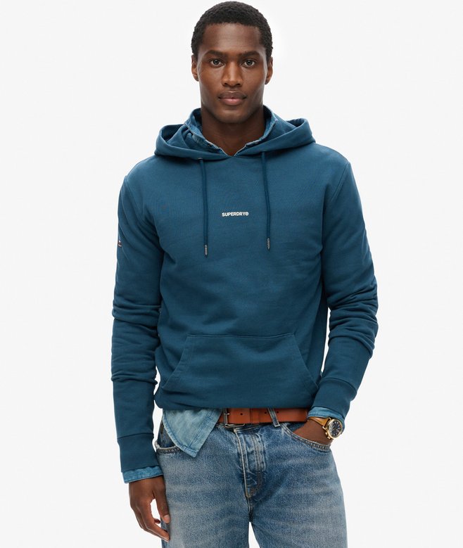 superdry Sudadera lisa con capucha