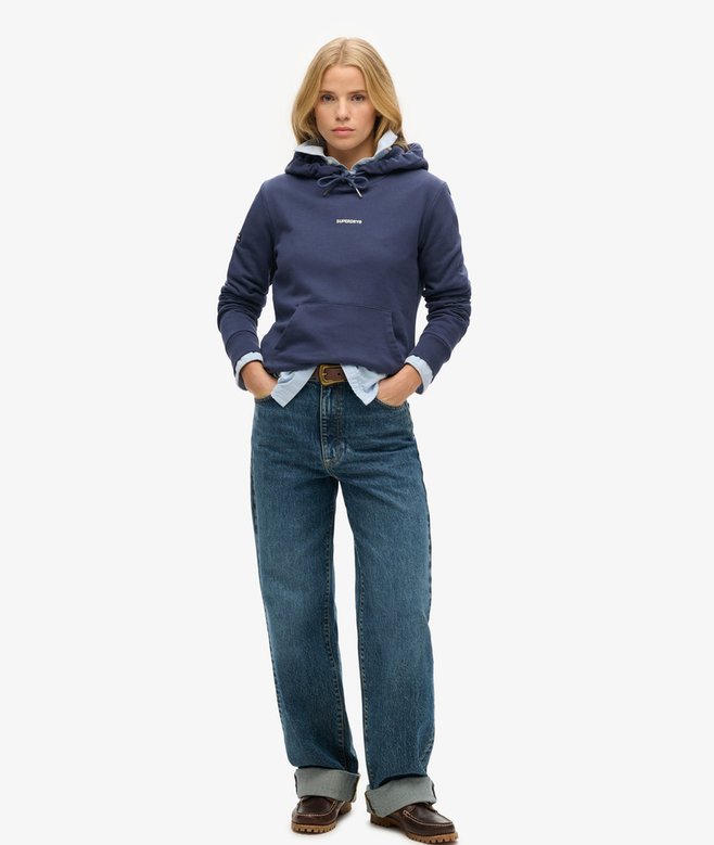 Superdry Sudadera Lisa Con Capucha