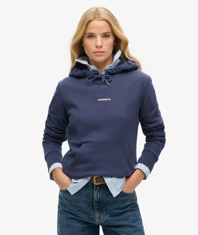 superdry Sudadera lisa con capucha