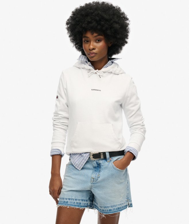 superdry Sudadera lisa con capucha