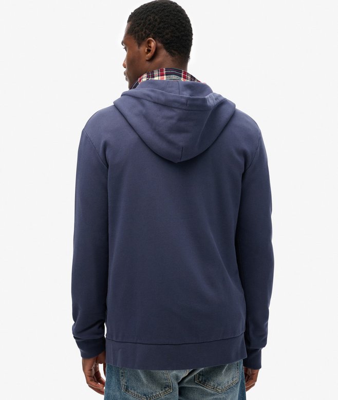 Superdry Sudadera Lisa Con Capucha Y Cremallera