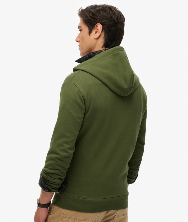 Superdry Sudadera Lisa Con Capucha Y Cremallera