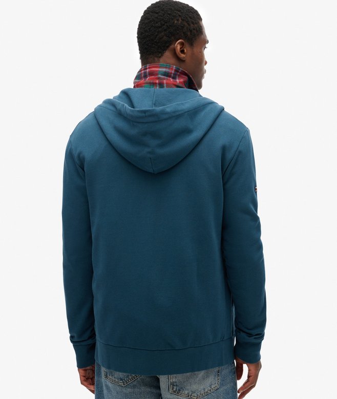 Superdry Sudadera Lisa Con Capucha Y Cremallera