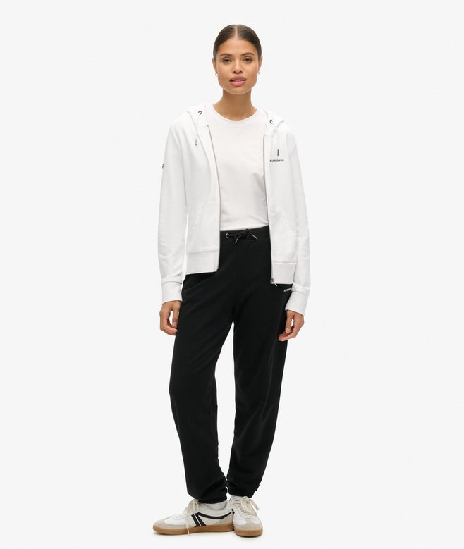 Superdry Sudadera Lisa Con Capucha Y Cremallera