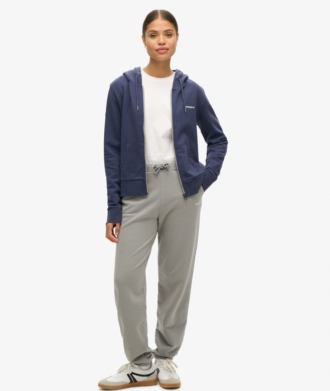 Superdry Sudadera Lisa Con Capucha Y Cremallera