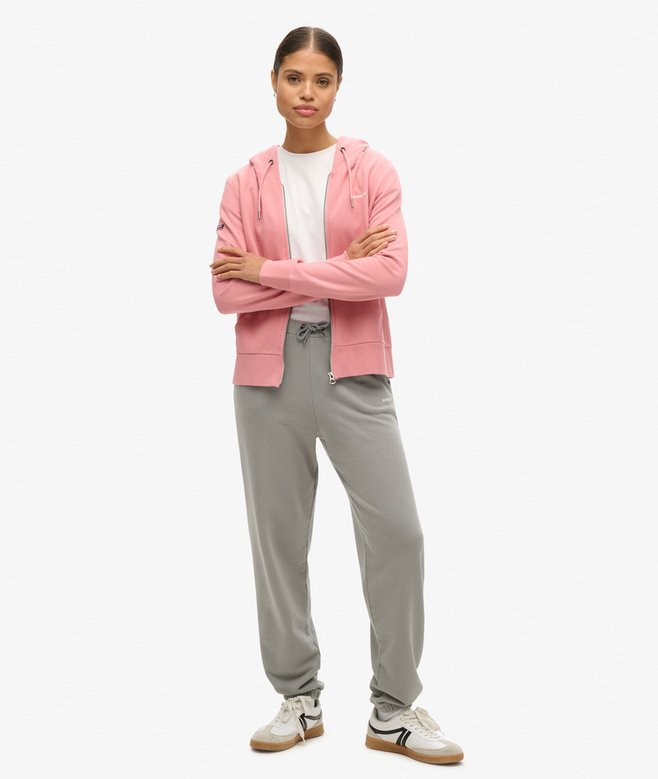 Superdry Sudadera Lisa Con Capucha Y Cremallera