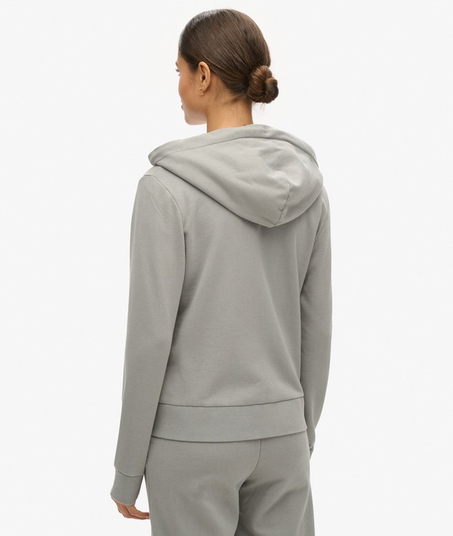 Superdry Sudadera Lisa Con Capucha Y Cremallera