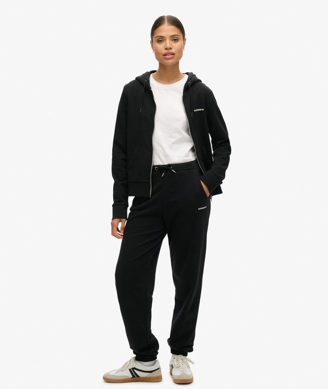 Superdry Sudadera Lisa Con Capucha Y Cremallera