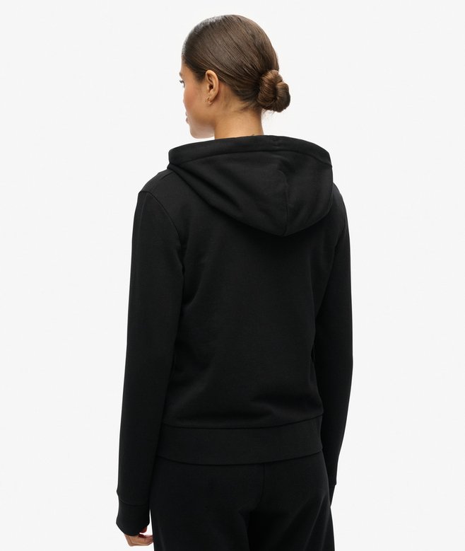Superdry Sudadera Lisa Con Capucha Y Cremallera