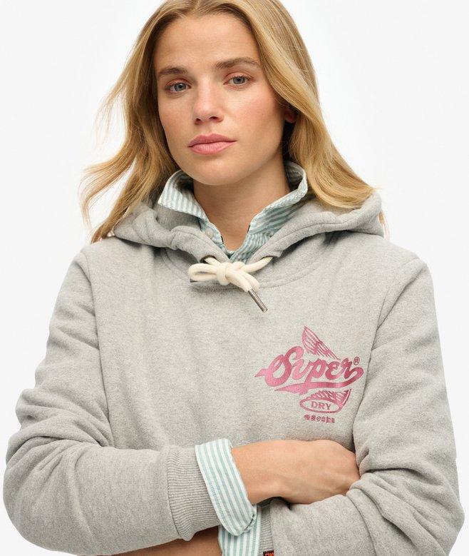 Superdry Sudadera Metalizada Con Capucha Athletic