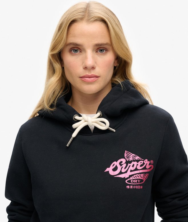 Superdry Sudadera Metalizada Con Capucha Athletic