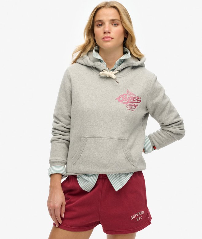 superdry Sudadera metalizada con capucha Athletic