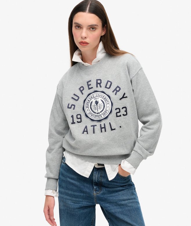 superdry Sudadera suelta College Script