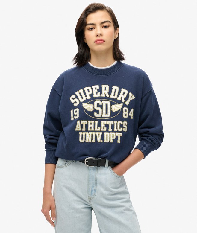 superdry Sudadera suelta College Script