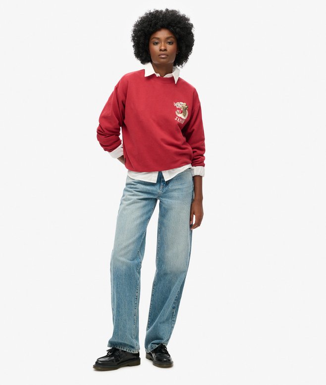 Superdry Sudadera Suelta Con Bordado Suika