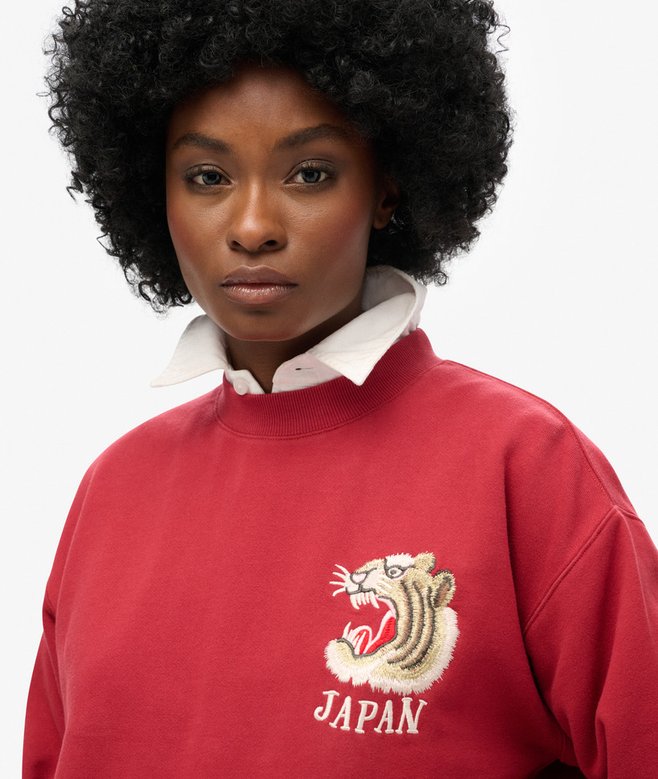 Superdry Sudadera Suelta Con Bordado Suika