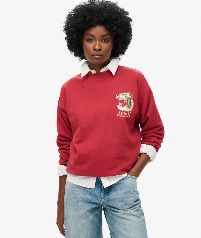 superdry Sudadera suelta con bordado Suika