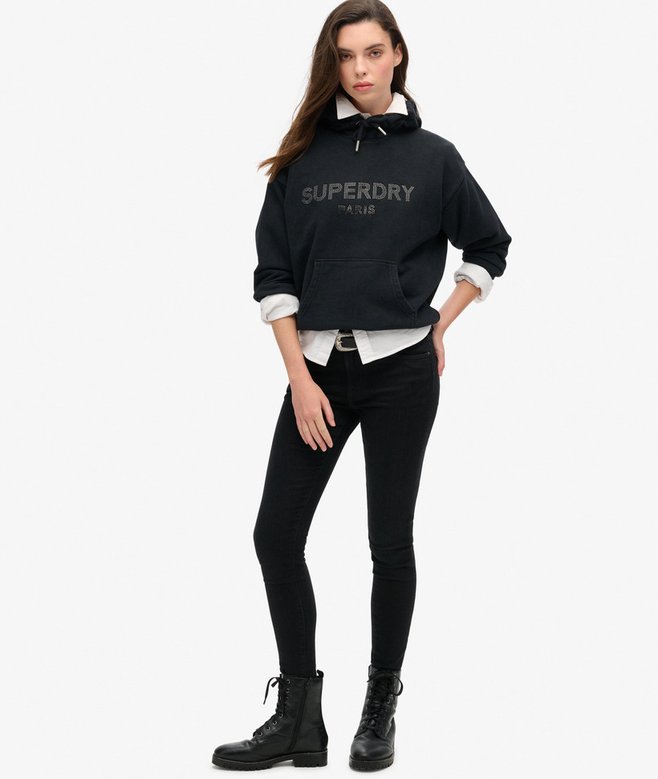 Superdry Sudadera Suelta Con Capucha Sport Luxe
