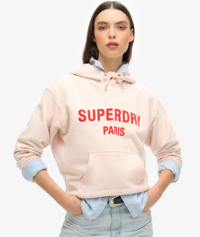 superdry Sudadera suelta con capucha Sport Luxe