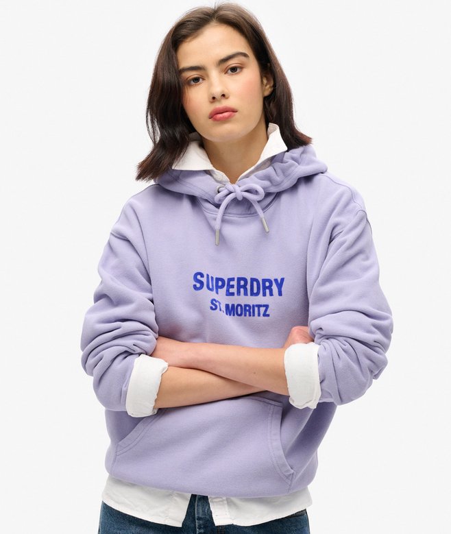 superdry Sudadera suelta con capucha Sport Luxe