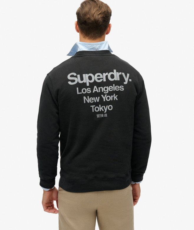 Superdry Sudadera Suelta De Cuello Redondo City