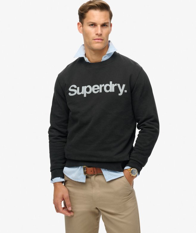 superdry Sudadera suelta de cuello redondo City