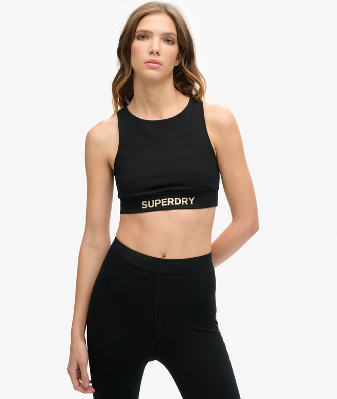 superdry Sujetador deportivo con logo Sportswear