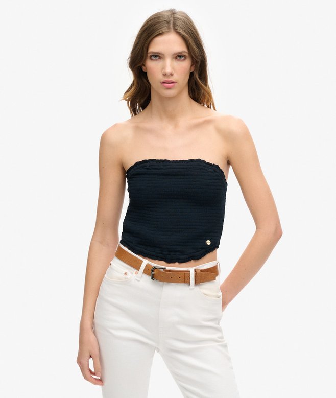superdry Top bandeau fruncido