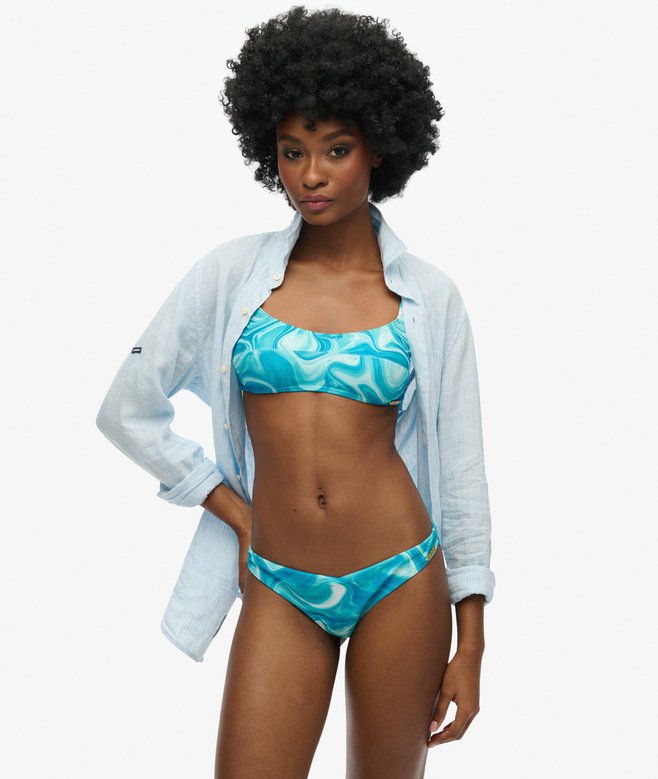 superdry Top de bikini estampado tipo bralette