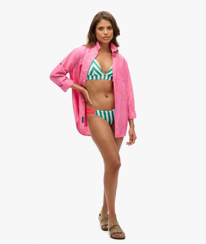 Superdry Top De Bikini Triangular A Rayas