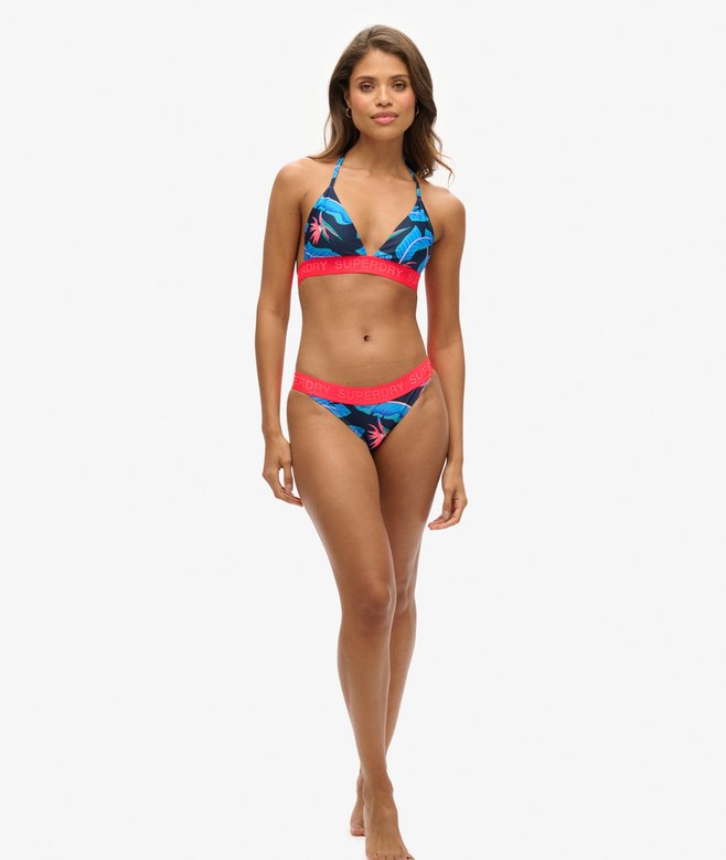 Superdry Top De Bikini Triangular Con Logo
