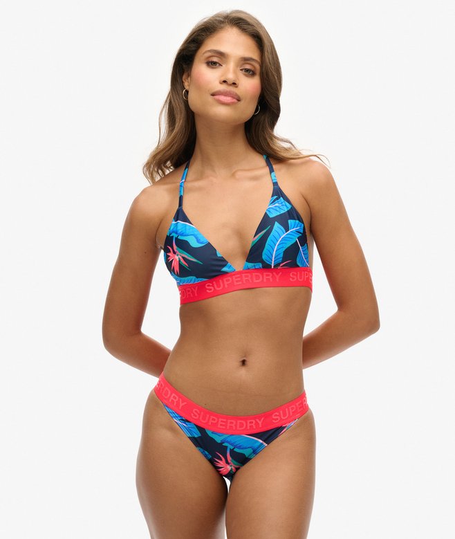 Superdry Top De Bikini Triangular Con Logo