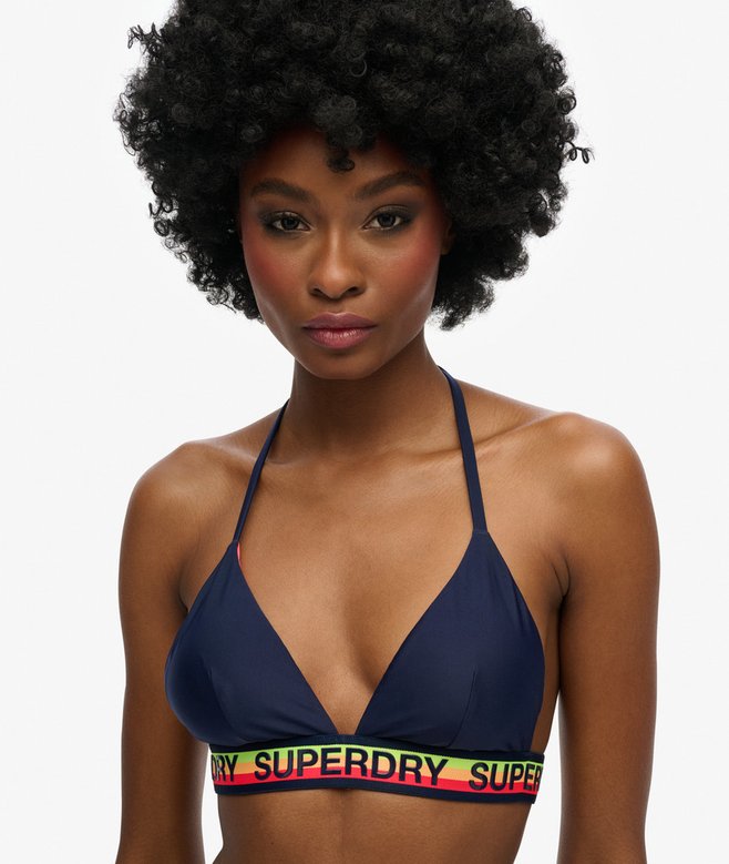 Superdry Top De Bikini Triangular Con Logo