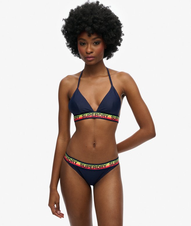 Superdry Top De Bikini Triangular Con Logo
