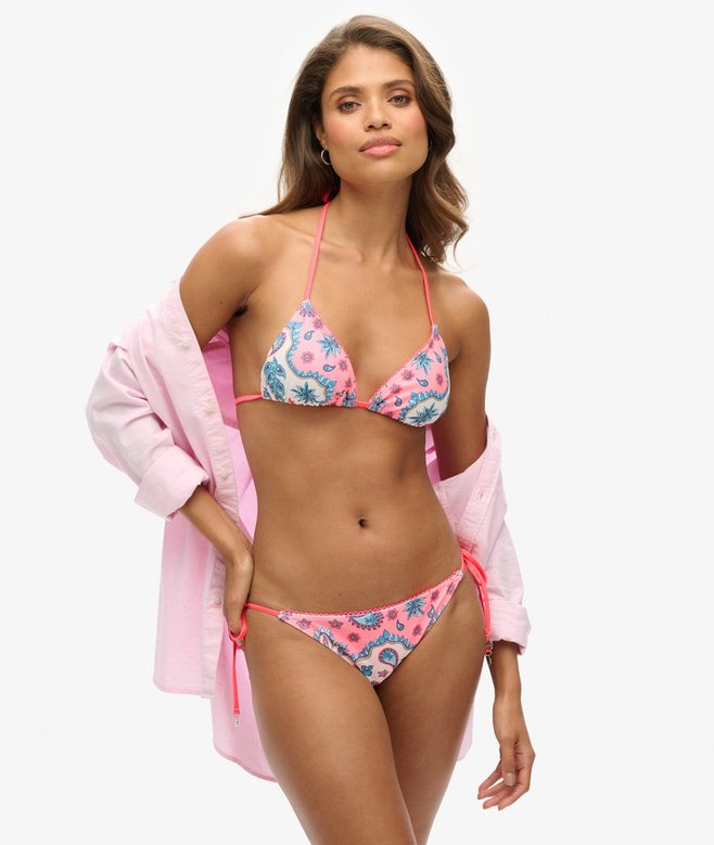 superdry Top de bikini triangular de tirantes