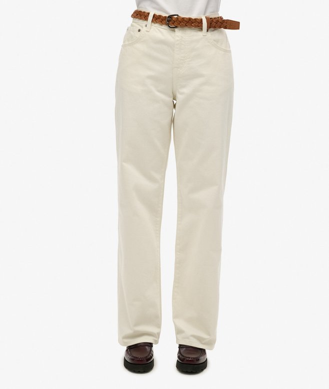 Superdry Vaqueros De Talle Medio Y Pernera Ancha