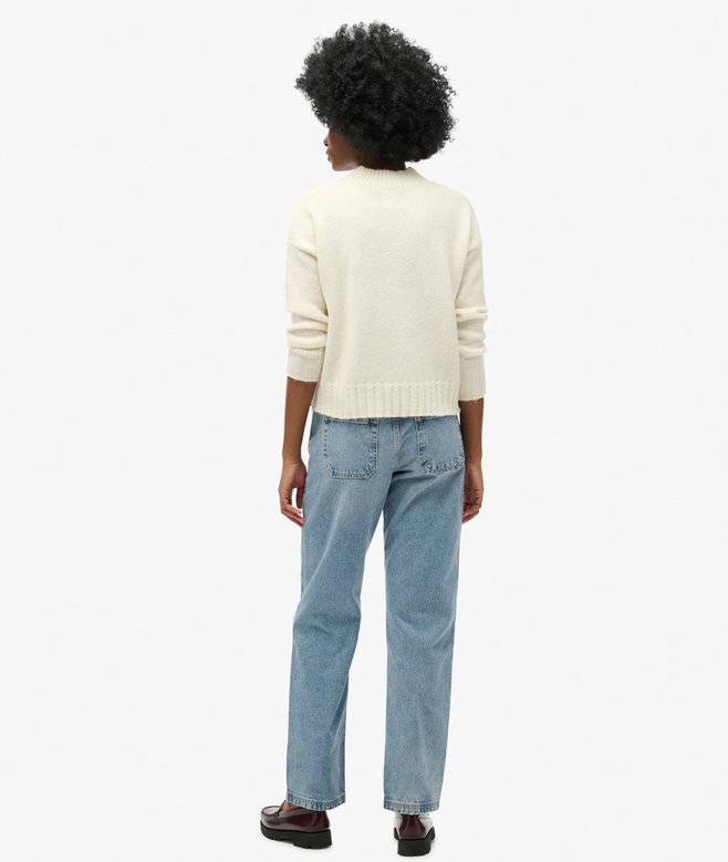 Superdry Vaqueros De Talle Medio Y Pernera Recta