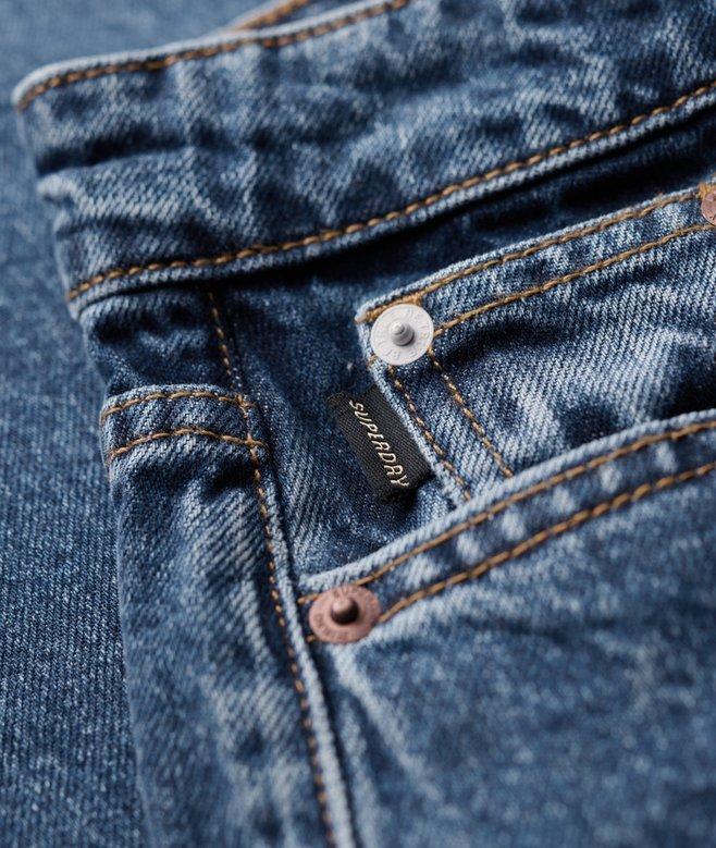 Superdry Vaqueros De Talle Medio Y Pernera Recta