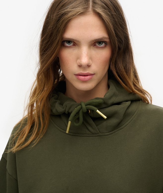 Superdry Vestido Con Capucha Y Strass Tattoo