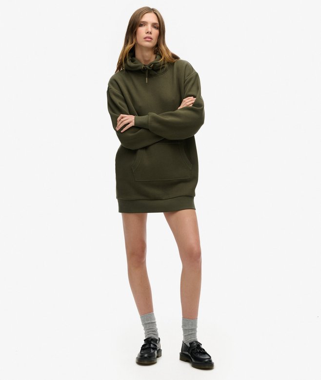 Superdry Vestido Con Capucha Y Strass Tattoo
