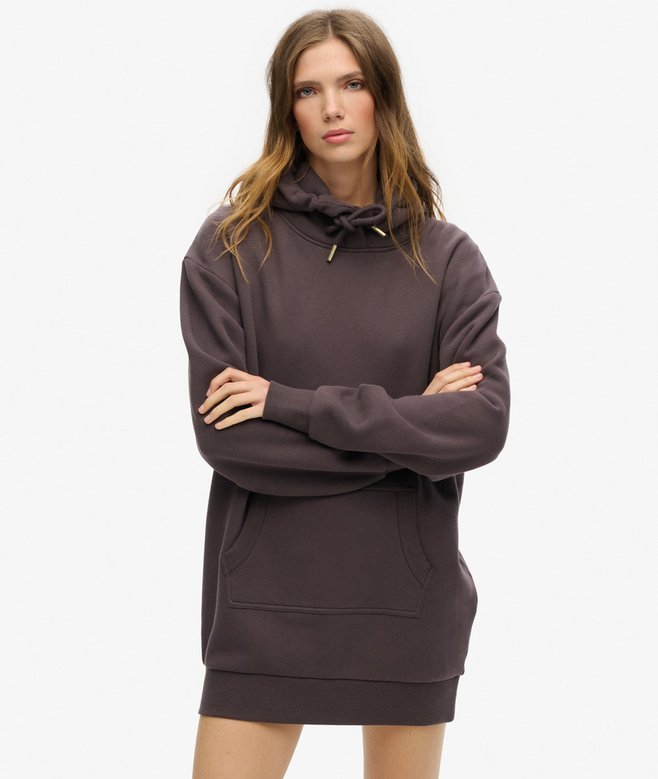Superdry Vestido Con Capucha Y Strass Tattoo
