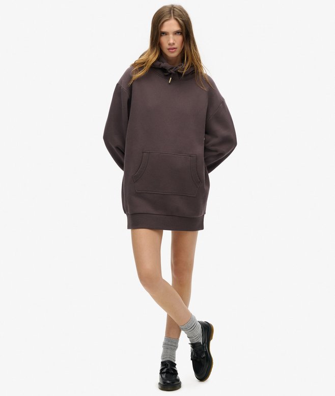 Superdry Vestido Con Capucha Y Strass Tattoo