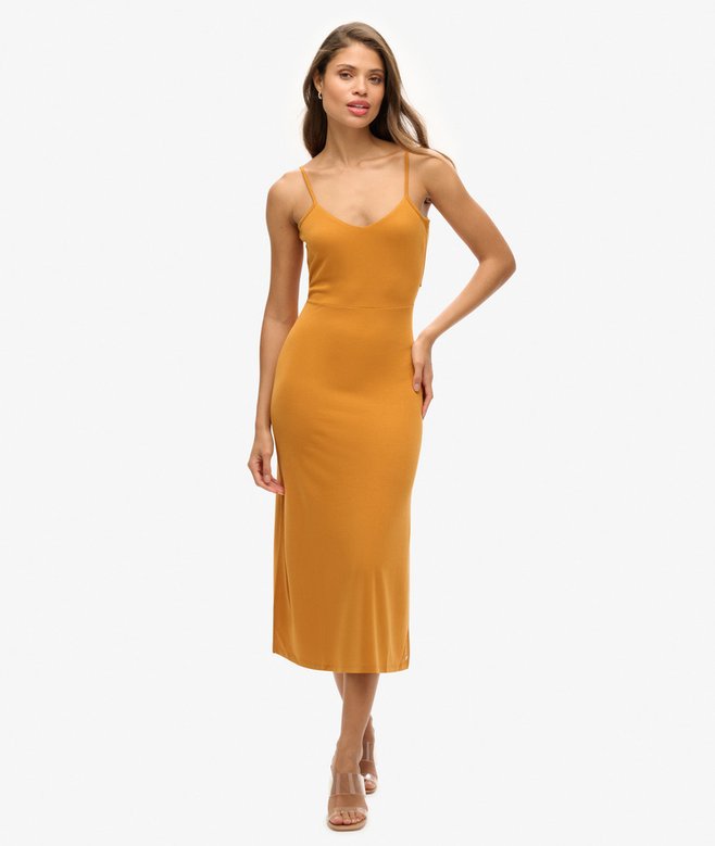 superdry Vestido de punto con espalda abierta